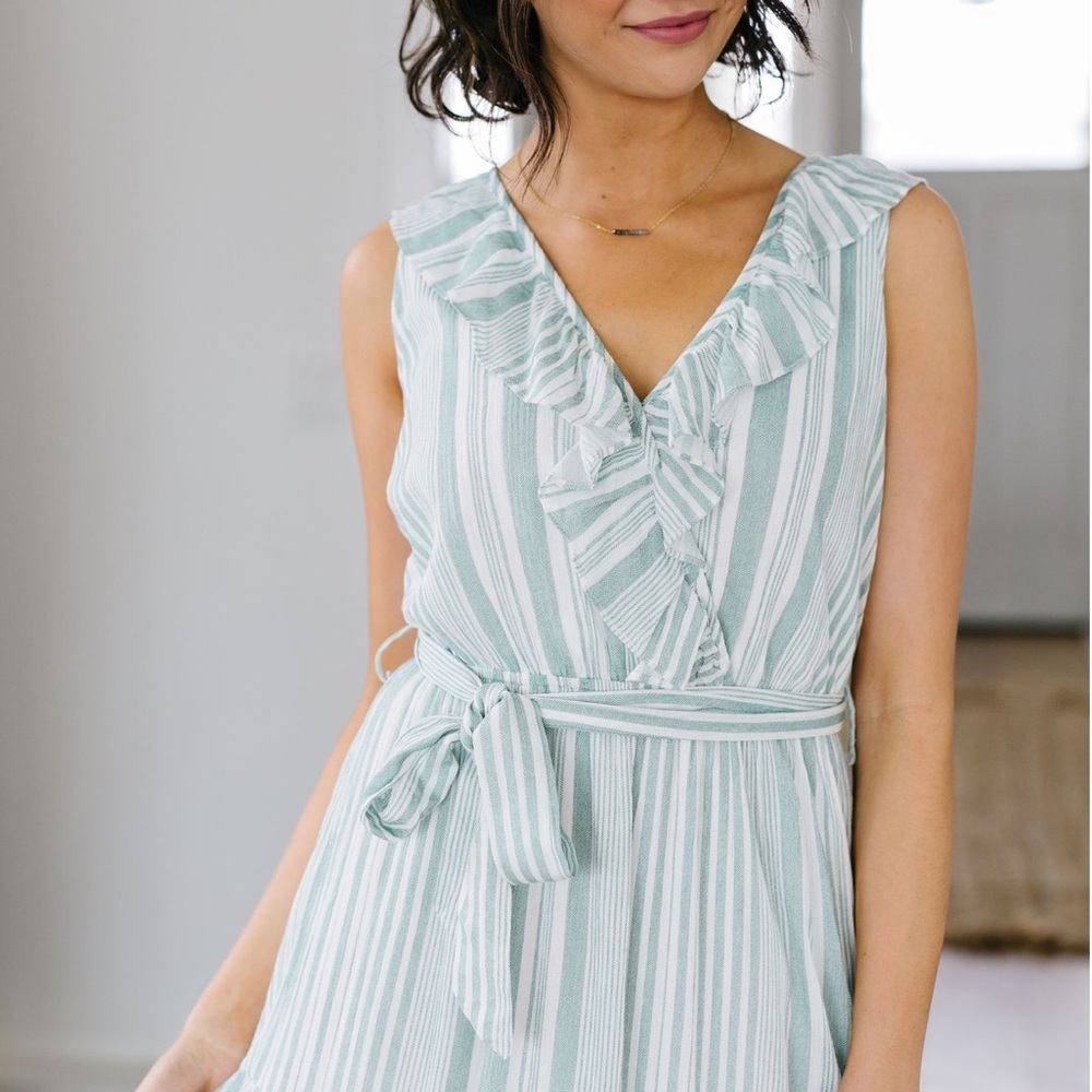 FINAL SALE‼️Tiers Of Joy Striped Maxi Dress - Picture 4 of 8